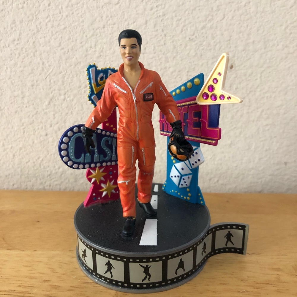 Elvis Presley Viva Las Vegas Carlton Card Heirloom Musical Ornament 2003 Vintage